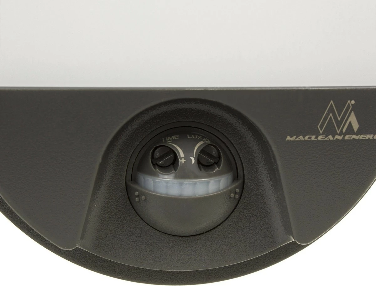 Llampë LED Maclean MCE340 GR me sensor lëvizjeje, 15W, 4000K, gri