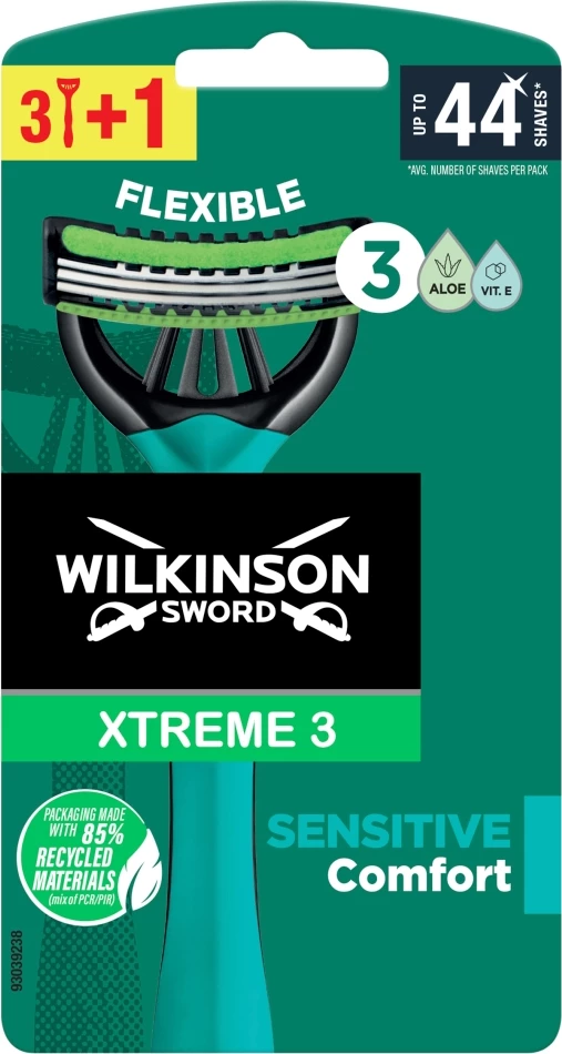 Rroje për meshkuj Wilkinson Xtreme3 Comfort Sensitive 4 copë
