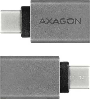 Adapter USB-C në USB-A AXAGON RUCM-AFA, alumini, Gri