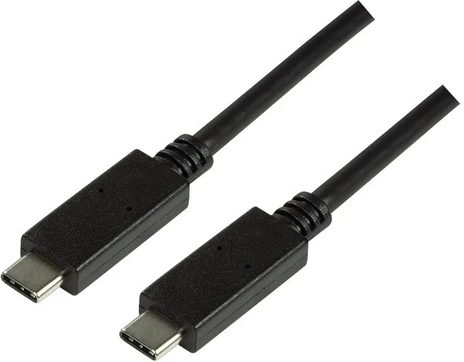 Kabulli USB-C Logilink për të dyja gjinitë, i zi