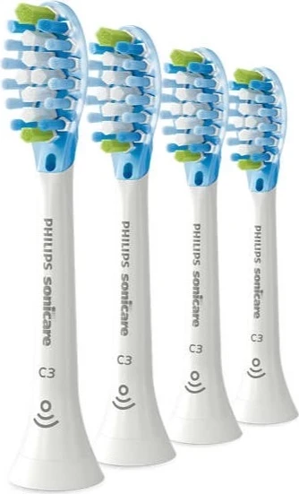 Set Koka për furçë dhëmbësh Philips Sonicare C3 Premium Plaque, 4 copë, të bardha