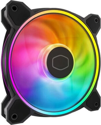 Ventilator Cooler Master MasterFan MF120 Halo 2, 12 cm, i zi, me ndriçim shumëngjyrësh