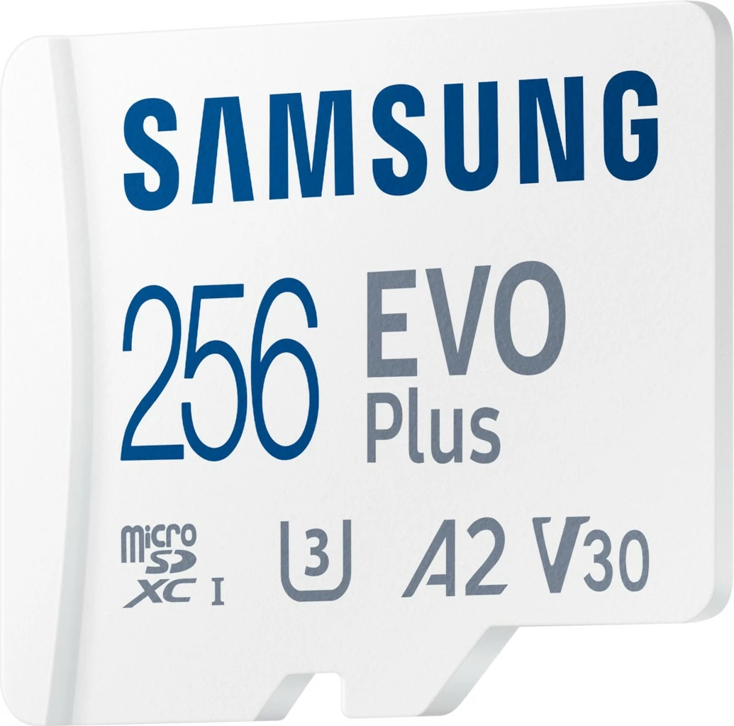 Memorie MicroSDXC Samsung MB-MC256S, 256 GB, UHS-I, 160 MB/s, Class 3 (U3), V30, Bardhë