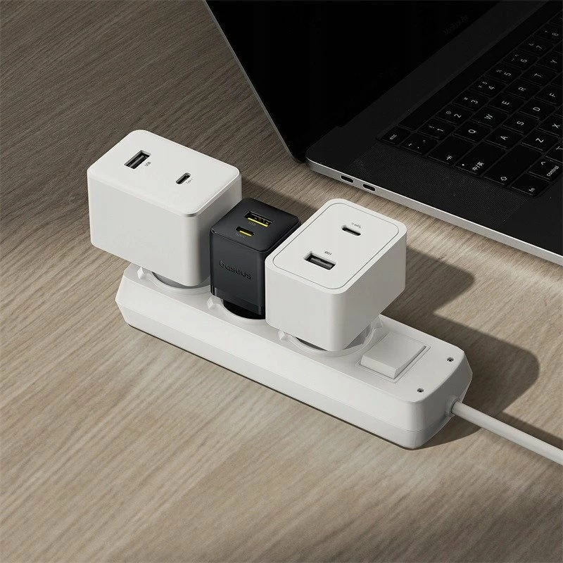 Karikues rrjeti Baseus Palm P1011160A113-00 30W, 1x USB-A + 1x USB-C, PD/QC, pa kabllo, i zi