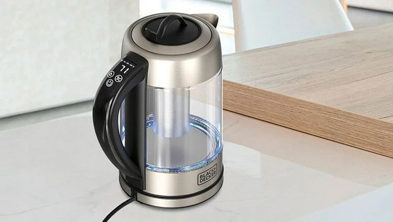 Çajnik elektrik Black+Decker BXKE2205E, 1.7 L, Transparent