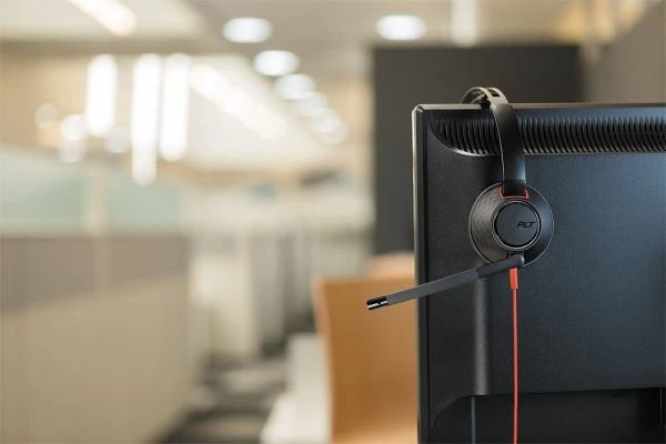 Kufje Poly Blackwire 5220 (207586-201) me mikrofon, USB-C & 3.5 mm, Duo, e zezë