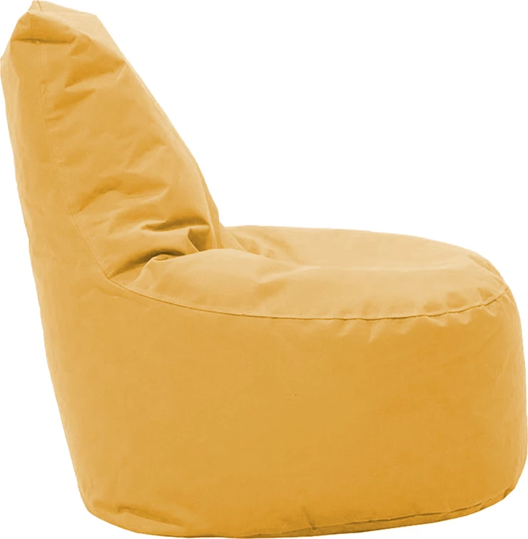 Karrige me qese fasule Norm, material 100% i papërshkueshëm nga uji, ngjyrë e verdhë e errët