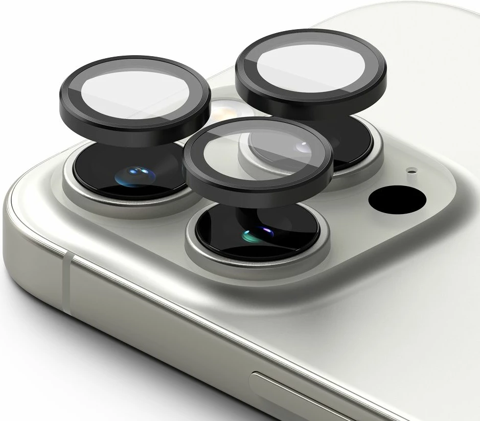 Mbrojtës kornize kamere Ringke për iPhone 16 Pro / 16 Pro Max, 2 copë, Zi