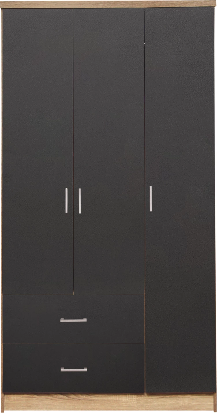 Dollap 3 dyer me 2 sirtarë FH340.04 Sonama 89.2x42x181cm