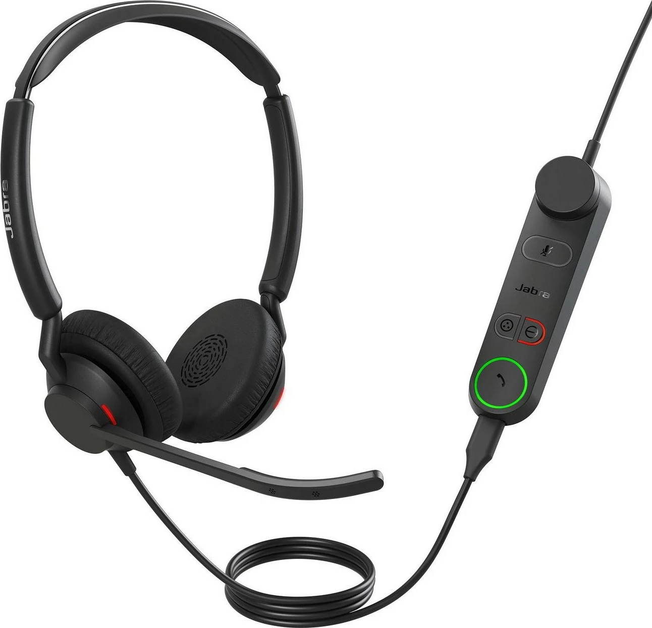 Kufje Jabra Engage 50 II, USB-A UC Stereo, me kabllo, për zyrë/qendër thirrjesh, të zeza