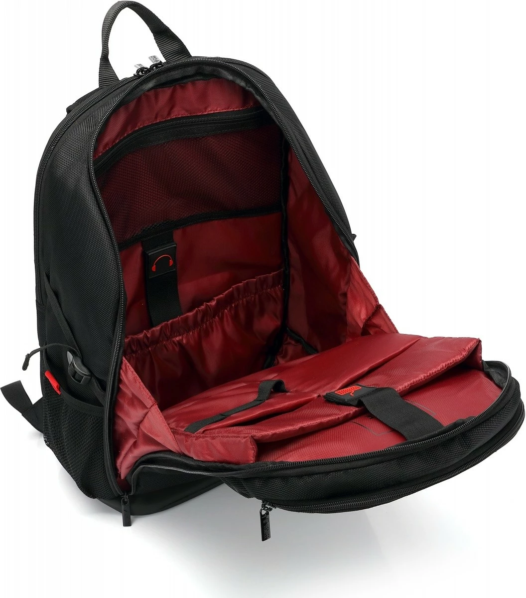 Çantë shpine për laptop YENKEE YBB 1503 SHIELD, 15.6", e zezë/kuqe