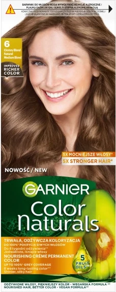 Ngjyrë për flokë Garnier Color Naturals 6 Ciemny Blond për femra