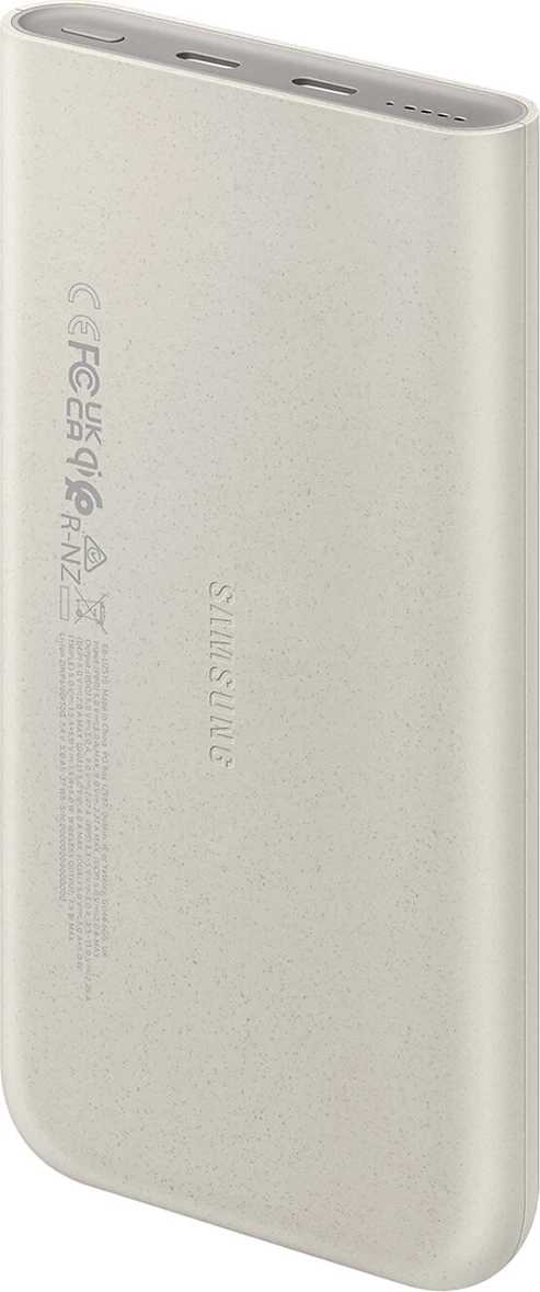Powerbank Samsung EB-U2510XUEGEU, 10000 mAh, 2x USB-C, karikim induktiv, 25W, Bezhë