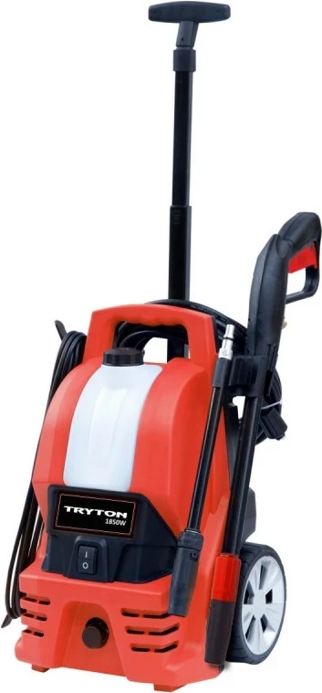 Pastrues me presion të lartë TRYTON TM18135 1850W 135 bar 5.7 L/min, kuqe/zi, set me zorrë 5 m