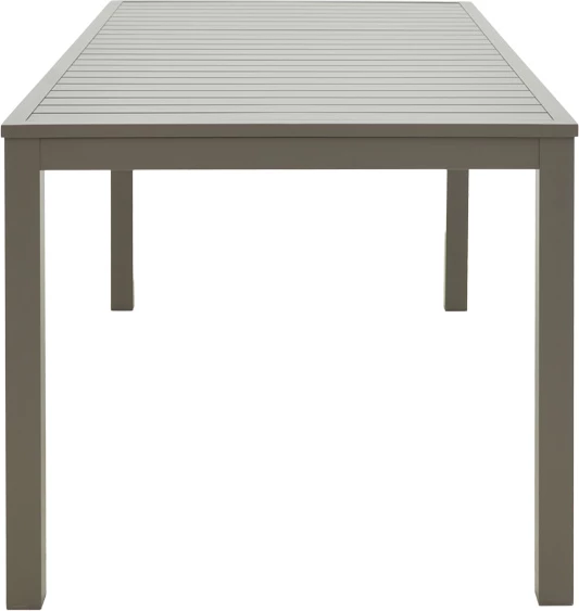 Tavolinë alumini Kliton, ngjyrë shampanje, 150x80x74cm