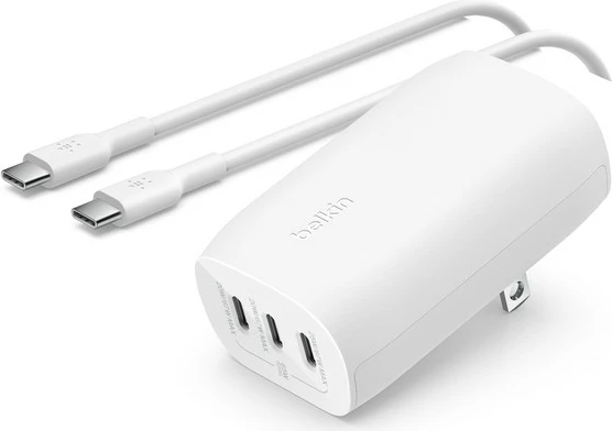 Karikues Belkin WCC002VFWH, 67W, 3 porta USB Type-C, i bardhë