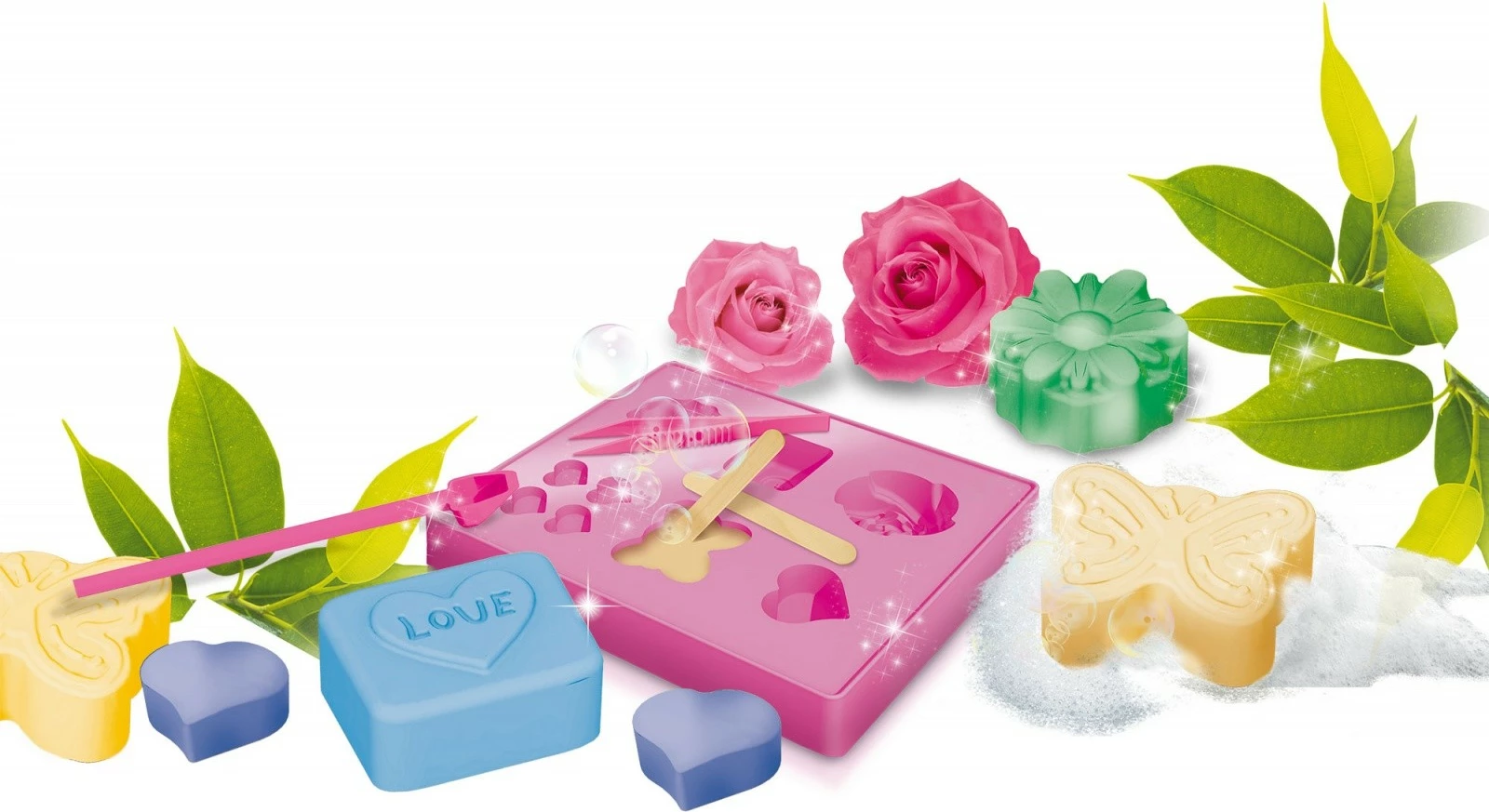 Set edukativ Lisciani Laboratory of Im a Genius - Soap Factory, me forma dhe aksesorë, për vajza, 8+