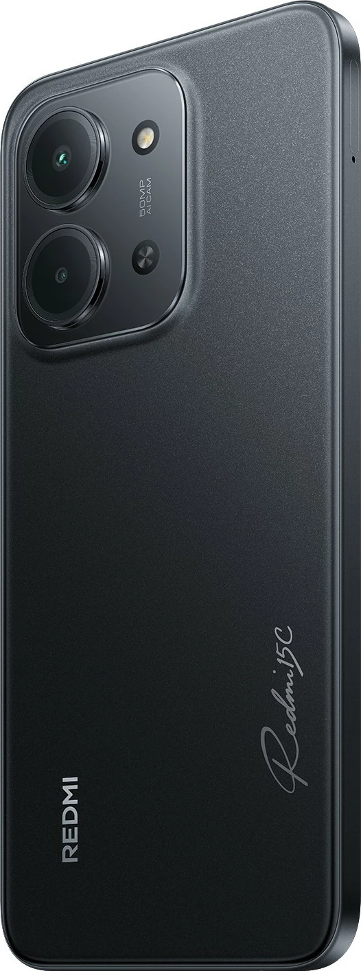Celular Xiaomi Redmi 15C, 4GB RAM, 256GB, dual sim, midnight black