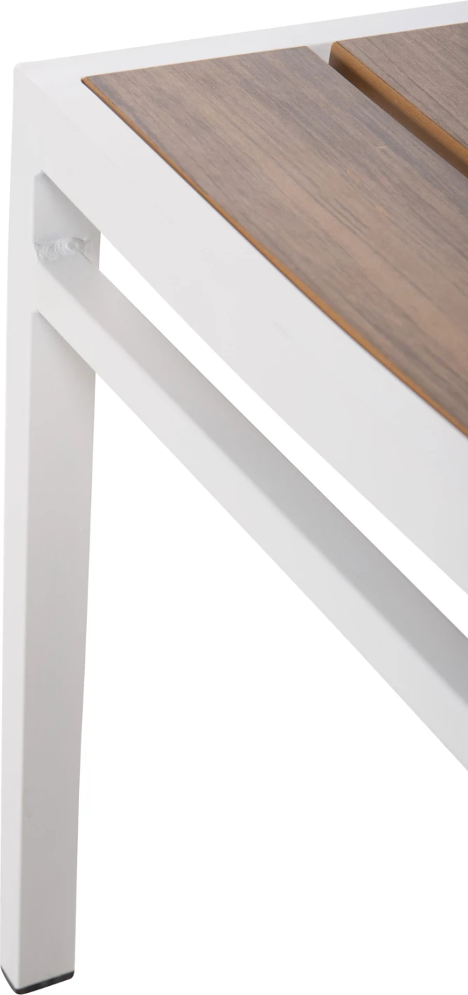 Karrige alumini SAGA FH6063.01 e bardhë me polywood 46x52x86Hcm