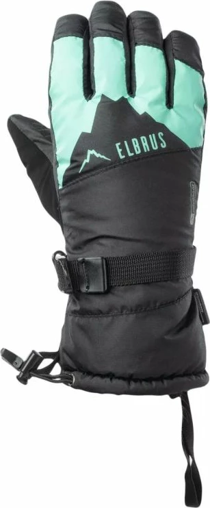 Doreza për ski Elbrus për meshkuj, të zeza dhe të gjelbra