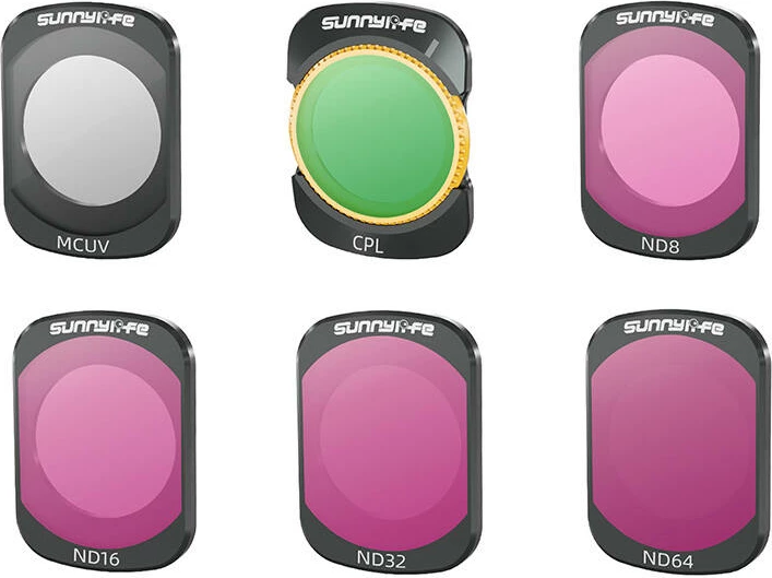 Set filtrash Sunnylife OP3-FI859 për DJI Osmo Pocket 3, MCUV, CPL, ND8, ND16, ND32, ND64