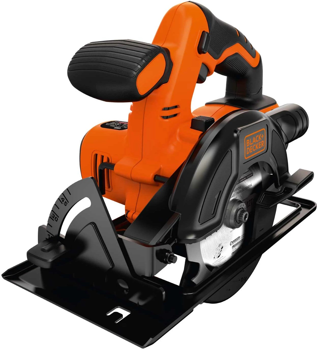 Sharrë rrethore pa kabllo Black&Decker BDCCS18N 18V, disk 140 mm, thellësi prerjeje 43 mm, zezë/portokalli, përfshin 1 teh