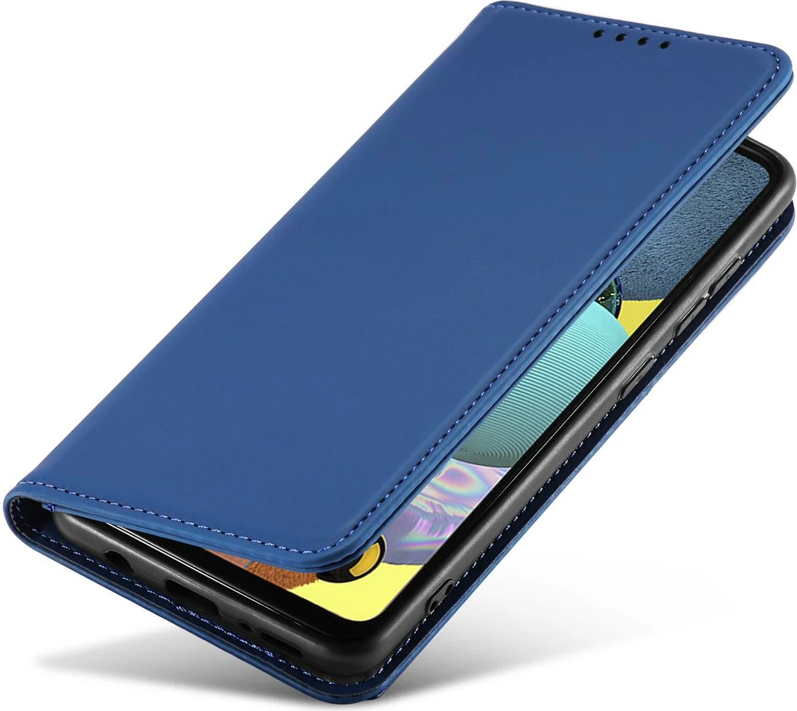 Mbështjellës Hurtel Magnet Card Case për Xiaomi Redmi Note 11 Pro, me xhepa kartelash, Kaltër