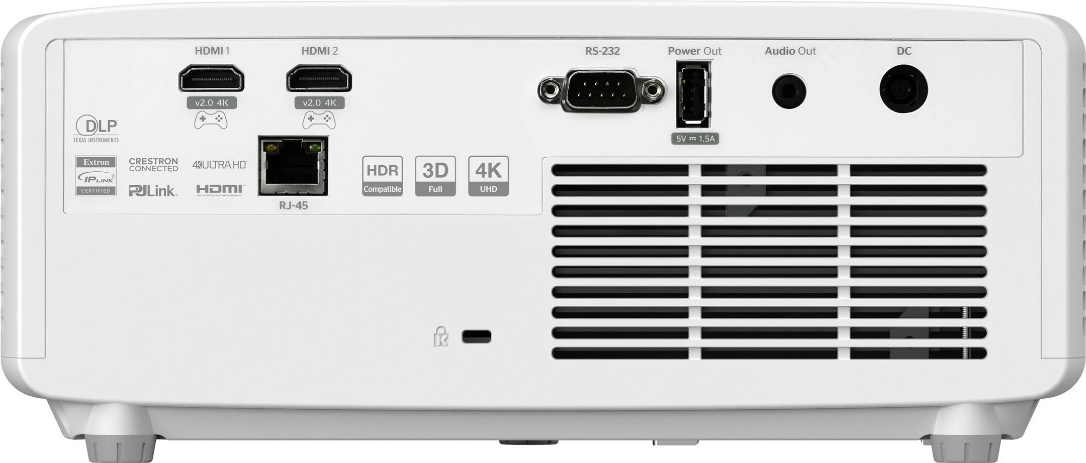 Projektor Optoma UHZ66, 4000 ANSI lumen, DLP, UHD 4K, i bardhë