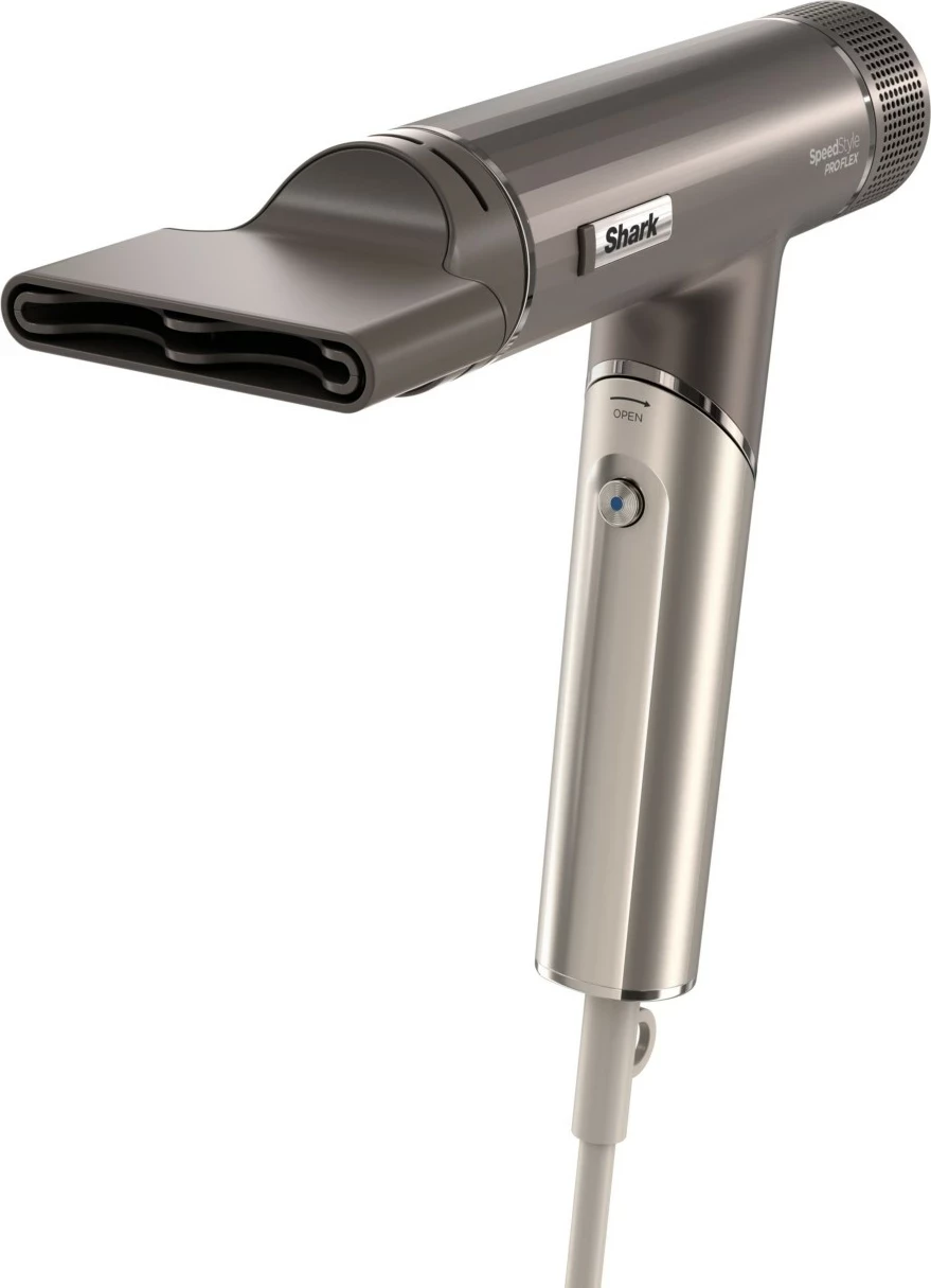 Tharëse flokësh Shark SpeedStyle Pro Flex HD542EU, 1700W, jonizim, 4 aksesorë, ngjyrë argjendtë
