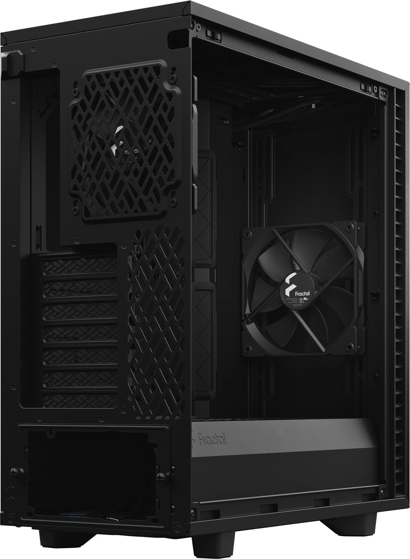 Kasë Fractal Design Define 7 Compact, Midi Tower, ATX, micro ATX, Micro-ITX, e zezë