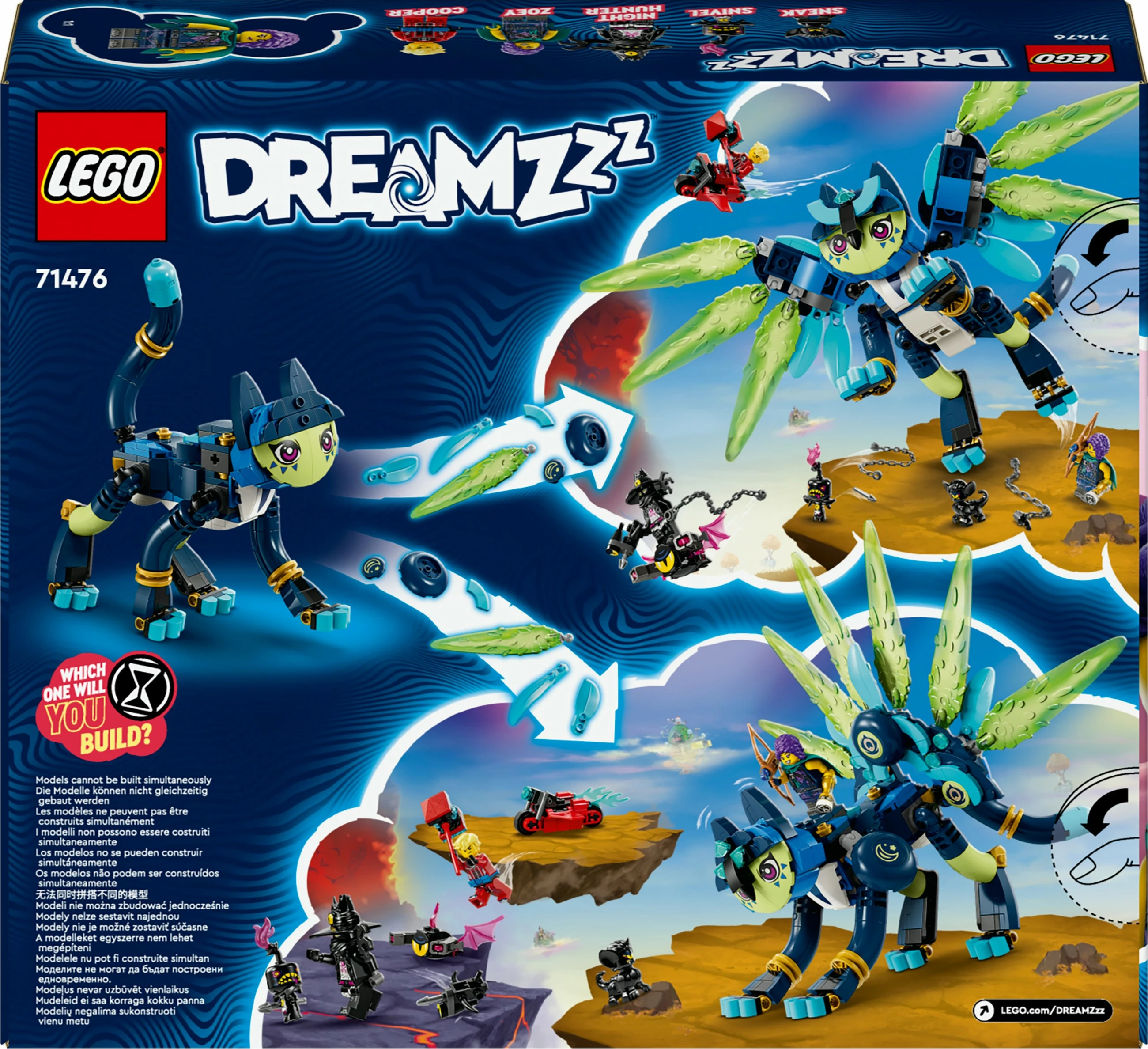 Set ndërtimi LEGO DREAMZzz 71476 Zoey dhe Ziani, shumëngjyrësh