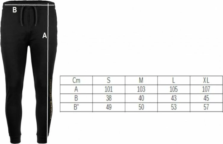 Pantallona për meshkuj Masters, të zeza