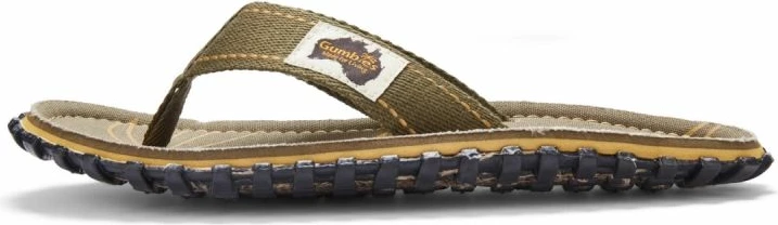 Flip-flopa për meshkuj Gumbies Islander Palm Leaf Khaki