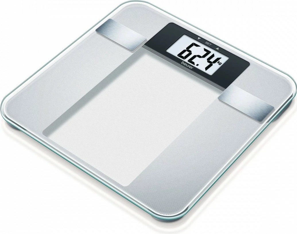 Peshore diagnostike Beurer BG13, ekran i madh LCD, kapacitet 150 kg, e bardhë