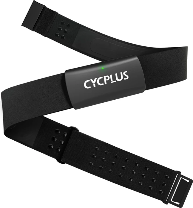 Sensor rrahje zemre me rrip gjoksi Cycplus H2 (H2-HRMC), Bluetooth 5.0/ANT+, IPX7, i zi