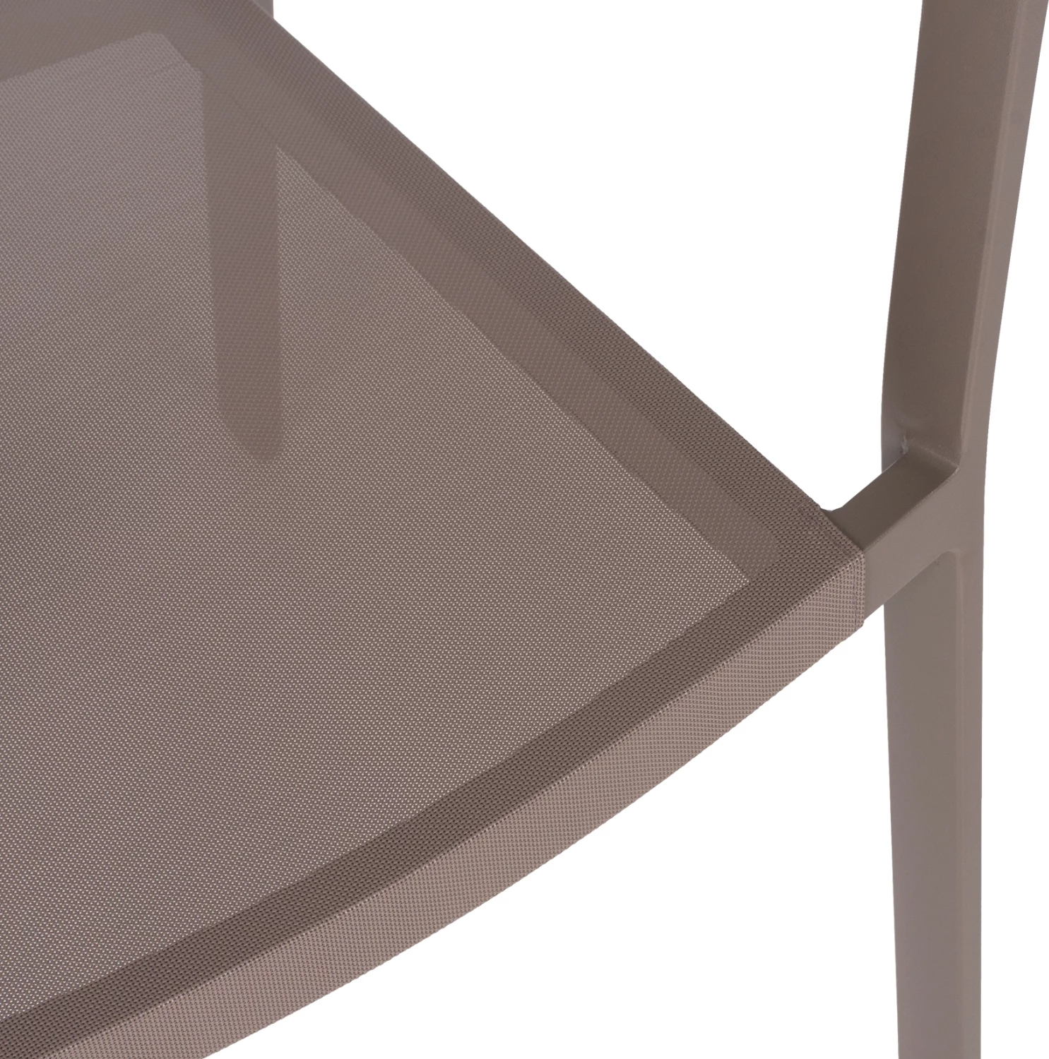 Karrige alumini FH5891.03, kornizë shampanjë dhe tekstil, mbështetëse ratan bezhë, 56x60x81,5H cm