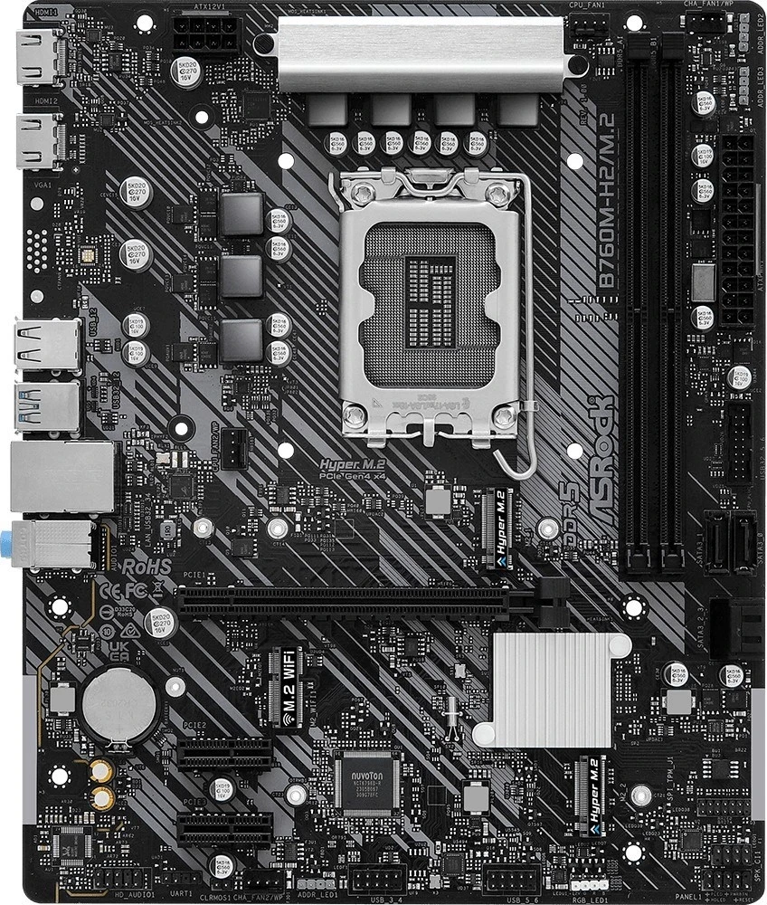 Pllakë amë ASRock B760M-H2/M.2