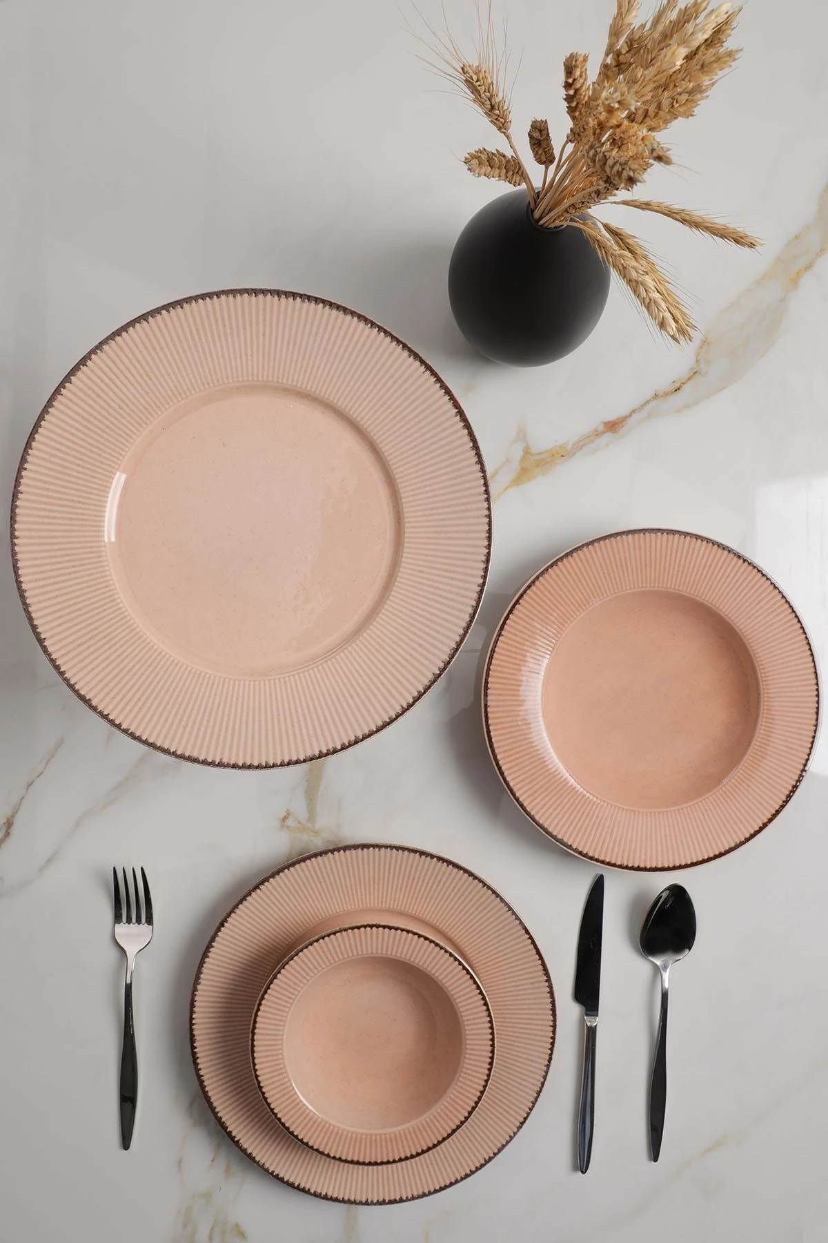 Set darke porcelani, 18 pjesë, Hermia Concept, ADL18Y4730P04