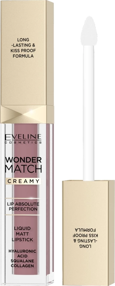 Buzëkuq liquid mat Eveline Cosmetics Wonder Match 04A Mallow Flower për femra 6.8ml