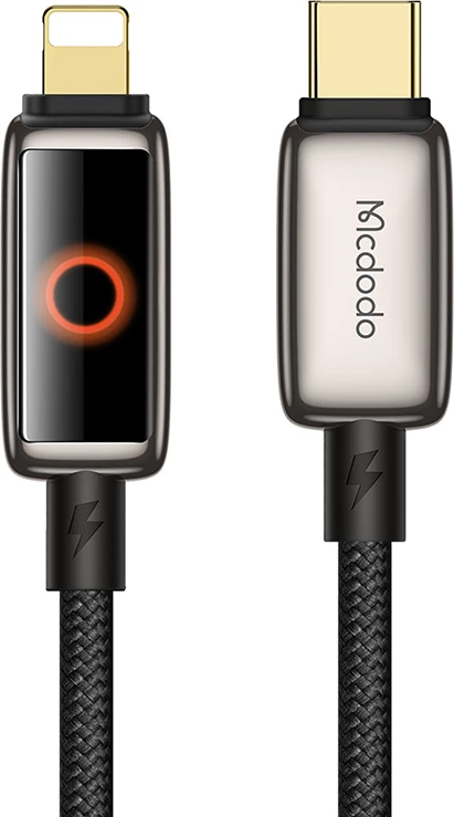 Kabllo USB-C në Lightning Mcdodo CA-6670, 1.2m, e zezë