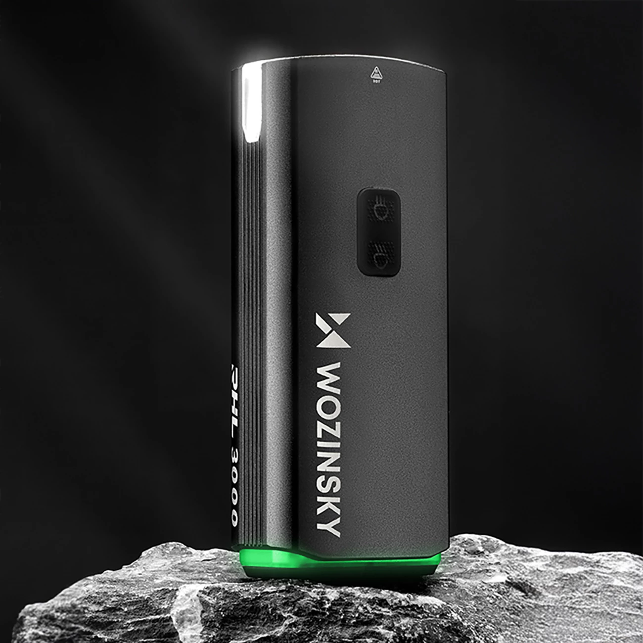 Dritë përpara biçiklete Wozinsky RHL 3000, 10000 mAh, 3000 lm, e zezë, me kabllo USB-C