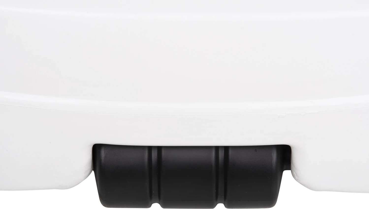 Bazë plastike për ombrellë me rrotë, SOLBAS FH6113.01, ngjyrë e bardhë, për shtyllë 33/50mm, 46,5x23,5Hcm