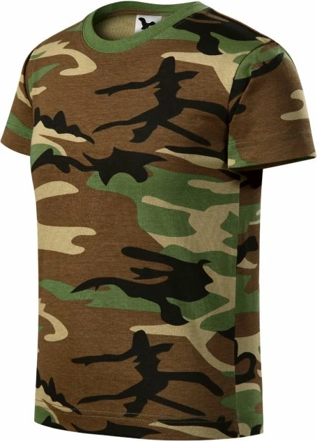 Maicë për fëmijë Malfini, modeli Camouflage Jr, ngjyrë kafe