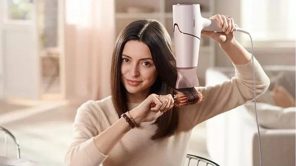 Tharëse flokësh Philips BHD530/00, 2300W, perla pjeshkë