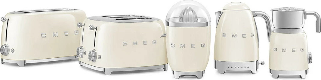 Ibrik elektrik SMEG KLF04CREU, 1.7L, 2400W, krem