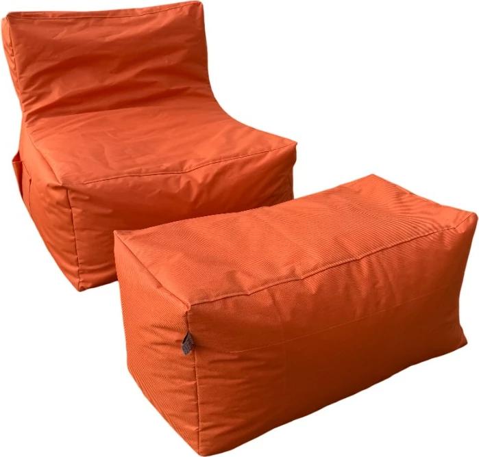 Set bean bag (2 copë), Atelier del Sofa, XXL Sedir, portokalli