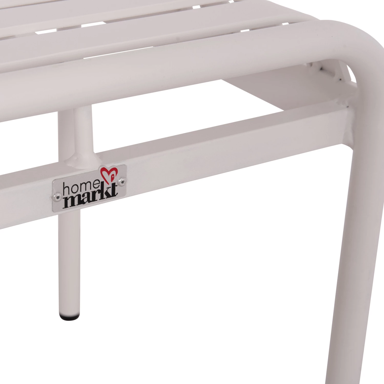 Stool i shkurtër alumini RACHEL, ngjyrë e bardhë, FH6340.02, 45x45x46cm