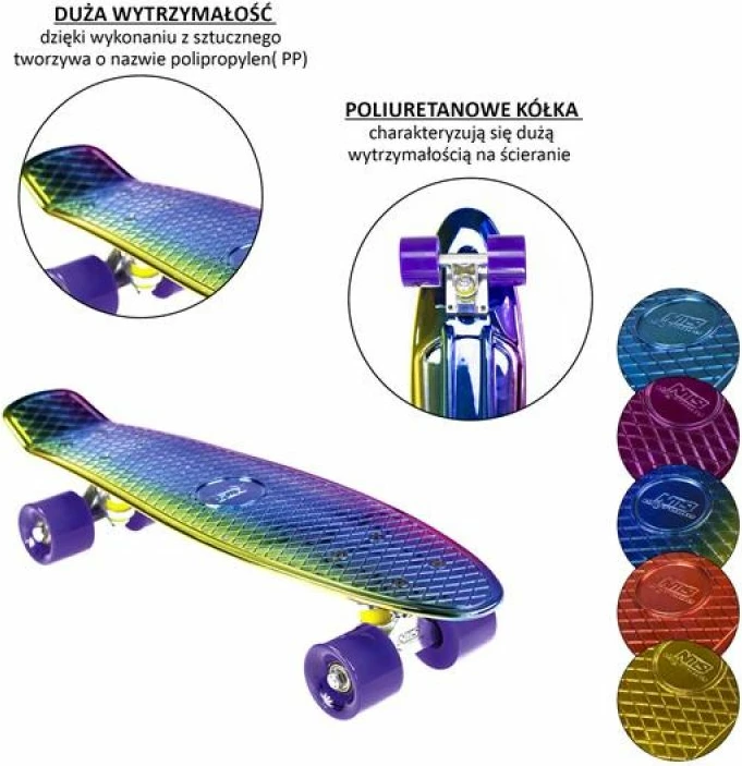 Pennyboard Nils Extreme për femra dhe fëmijë, shumëngjyrëshe