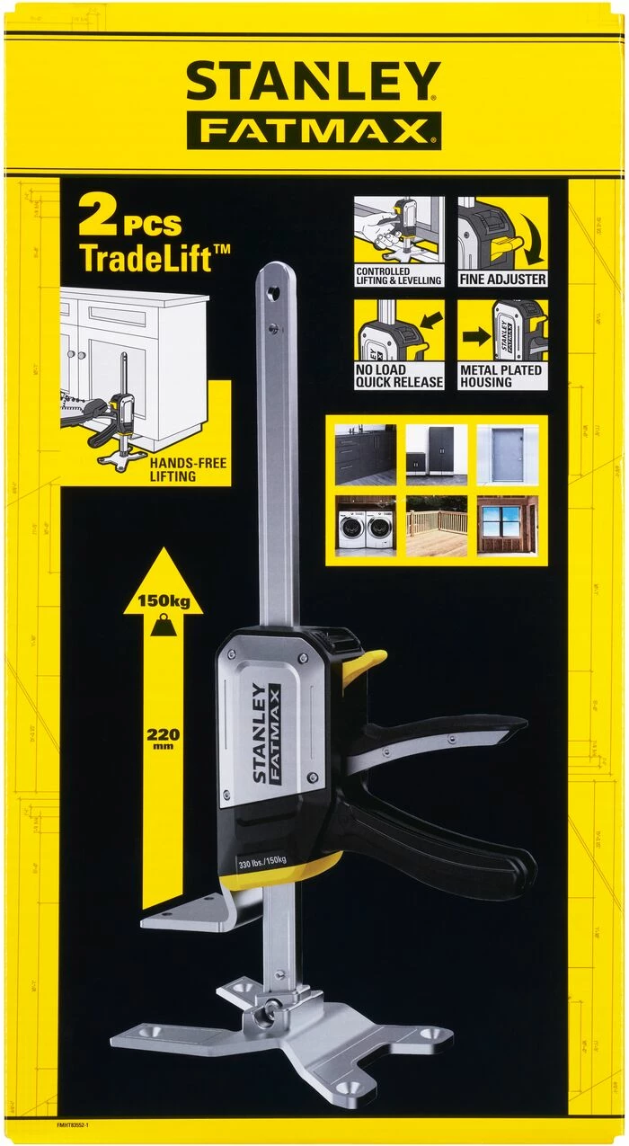 Vegël ngritëse multifunksionale Stanley FATMAX TradeLift FMHT83552-1, 150 kg / 220 mm, 2 copë