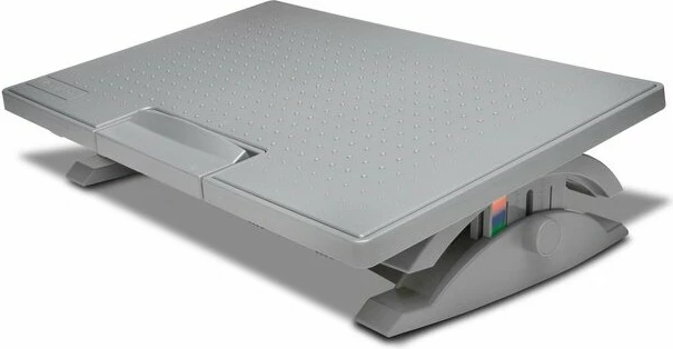 Mbështetëse këmbësh Kensington SmartFit SoleMate Pro, gri, rregullim lartësie 9-12 cm, kënd 0-18°